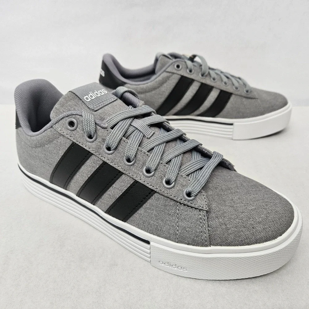 Adidas Daily 4.0 Casual Athletic Shoes IF4493 Gray Black White Men's Size‎ 12